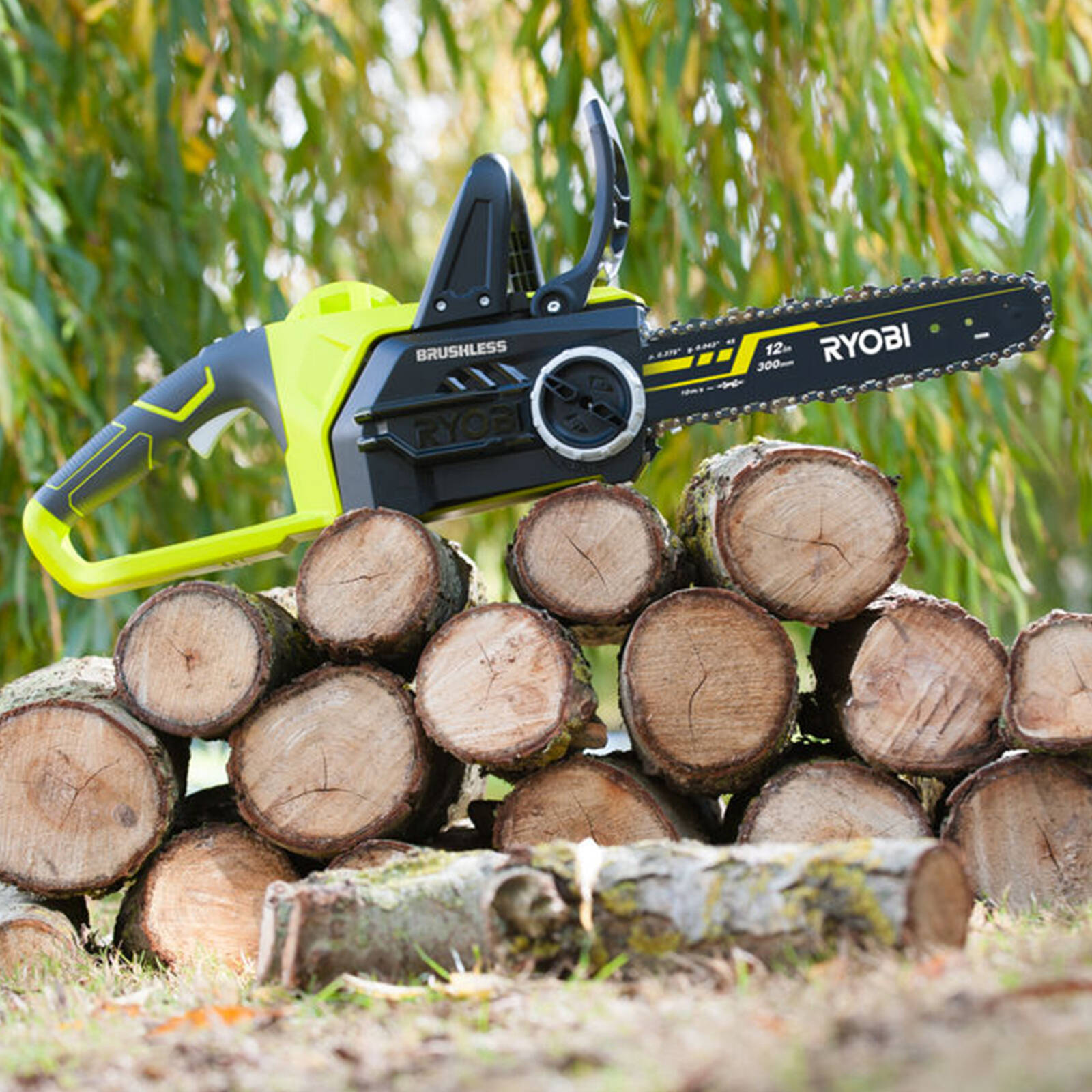 Ryobi One 18V HP 12 30cm Brushless Cordless Chainsaw OCS1830BL Tool Only Bunnings Australia