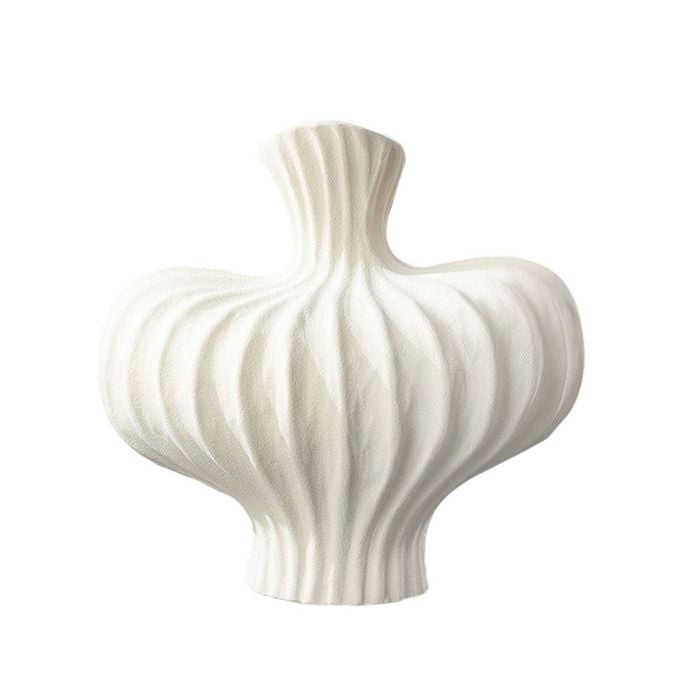 SOGA 25x24cm Small Matte White Vase