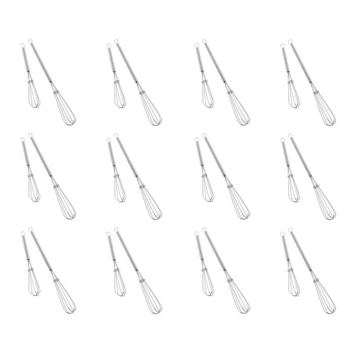 12x 2pc Appetito Whiskettes 12.5/18cm Home Kitchen Cooking Utensil