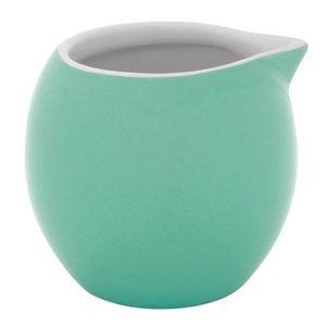 Olympia Cafe Milk Jugs Stoneware Handle Free Aqua 70ml 6 Pack Commercial Tableware