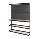 Pinnacle 1830 x 1500 x 540mm Heavy Duty Workstation Black