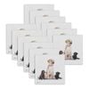 12PK Ashdene Puppy Love Labrador Ceramic Coaster Square 10x10cm