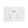 HPM VIVO Double Power Point with Type C+C 15W USB Charger White