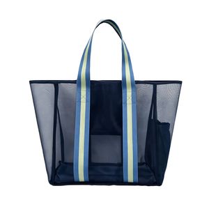 Marquee Blue Mesh Beach Bag