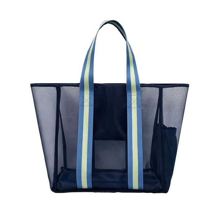 Marquee Blue Mesh Beach Bag