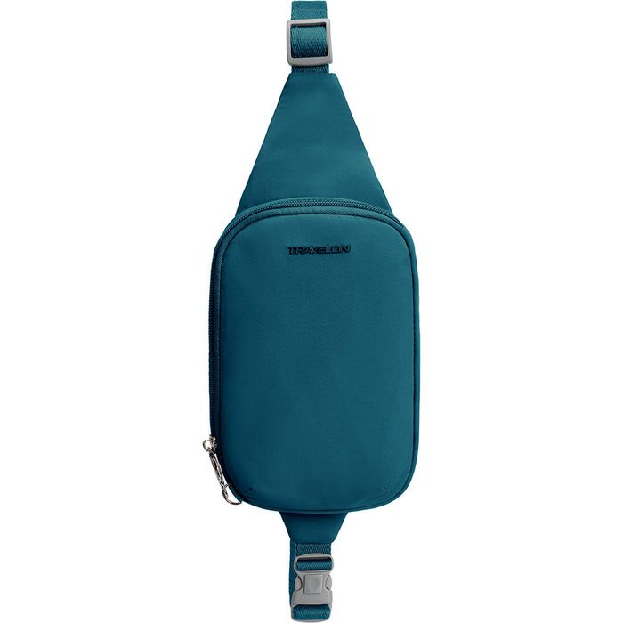 Travelon Roam Anti-Theft Compact Sling Bag in Capri Blue