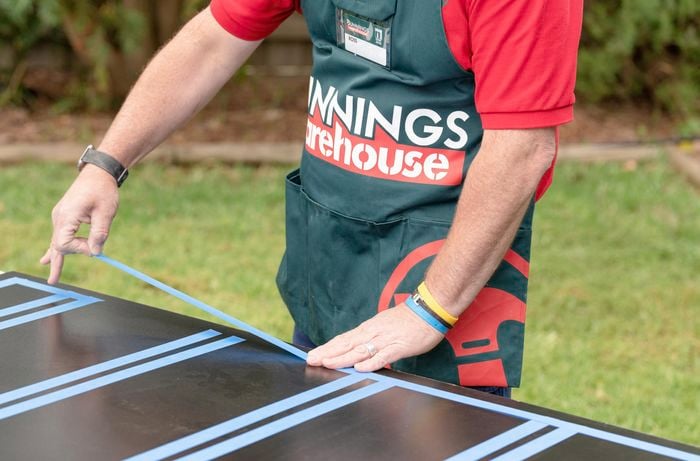 Tape is applied to Scoreboard