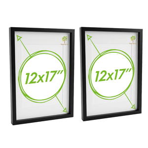 Nicola Spring 3d Box Photo Frames With White A4 Mounts - A3 (12" X 17") - Pack Of 2