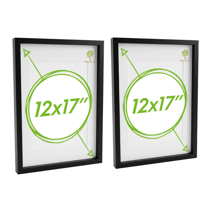 Nicola Spring 3d Box Photo Frames With White A4 Mounts - A3 (12" X 17") - Pack Of 2