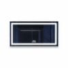 P&P Silver Large Bluetooth LED Bathroom Mirror With Smart Display Lighting