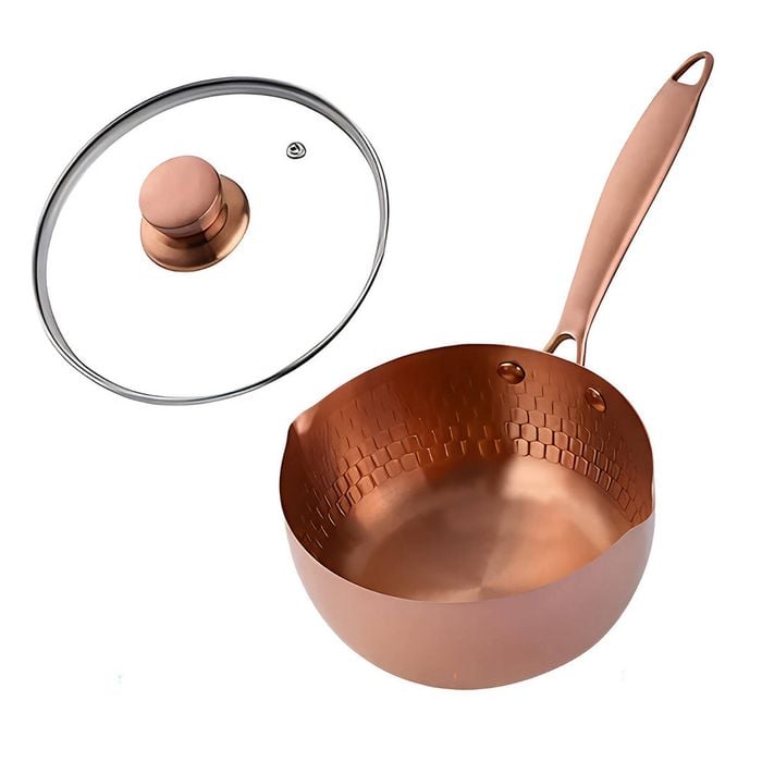 Anygleam Stock Pot Rose Gold Non-stick Stainless Steel Kitchen Snow Pan Noodle Soup With Lid Cooker Universal Cookware
