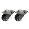 Move It 30mm 20kg Grey TPR On Polypropylene Swivel Plate Castor - 2 Pack
