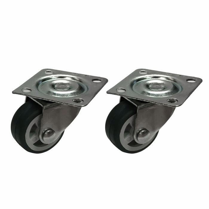 Move It 30mm 20kg Grey TPR On Polypropylene Swivel Plate Castor - 2 Pack