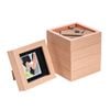 Nicola Spring Shadow Box Frames - 4 X 4" With 2 X 2" Mount - Light Wood - Pack Of 5