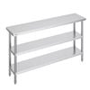 Vevor 356x1524x864mm Stainless Steel Work Table for Restaurant Home and Hotel