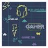 Gamer Navy/Neon Yellow Wallpaper  53cm x 10.05m