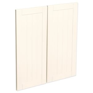 Kaboodle Antique White Country Corner Base Cabinet Doors - 2 Pack