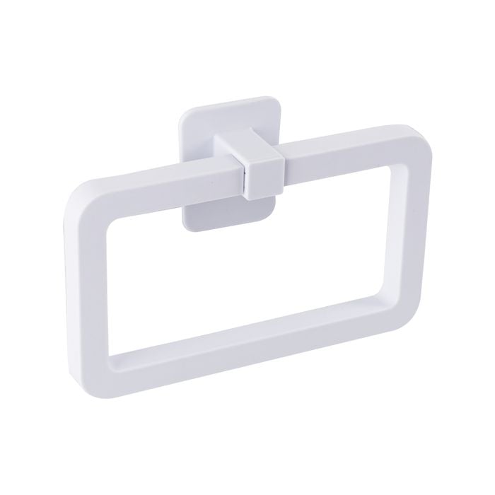 Naleon White Self Adhesive Towel Ring