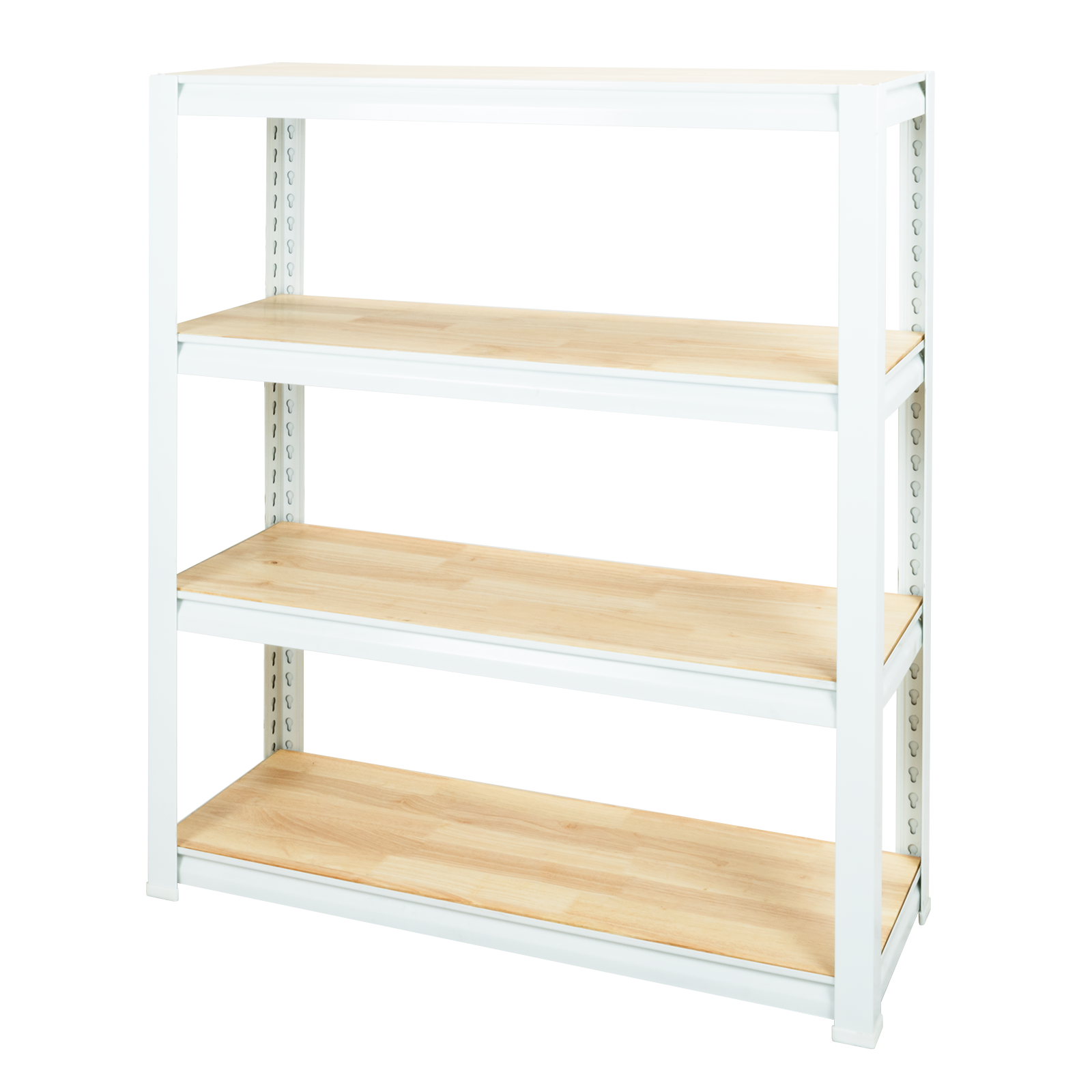 Pinnacle 1045 x 900 x 310mm White 4 Tier Shelving Unit