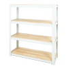 Pinnacle 1045 x 900 x 310mm White 4 Tier Shelving Unit