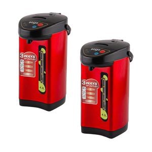 SOGA 2X 4.2L Red Stainless Steel Electric Kettle Water Boiler with 3 Dispensing Modes