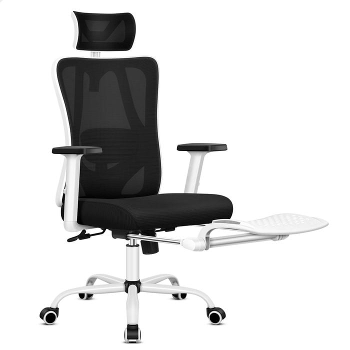 ALFORDSON Ergonomic Desk Chair Mesh White Black