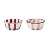 2pc Porto Sable Set Dip Bowls Stoneware Rustic Serveware Raspberry 10cm