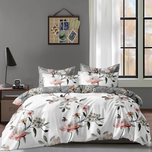 Dreamfields Double Shadow Bloom Quilt Doona Duvet Cover Set