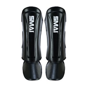 SMAI Essentials Muay Thai Shin Guards Kids - Black - Kids Large
