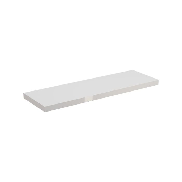 Flexi Storage Decorative Shelving 600 x 24 x 190mm White Gloss Style Shelf