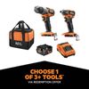 AEG Powertools 18V Brushless Sub Compact 2-Piece 4.0Ah Kit