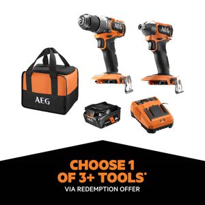 AEG Powertools 18V Brushless Sub Compact 2-Piece 4.0Ah Kit