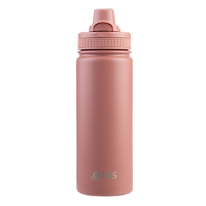 Oasis Challenger Stainless Steel Quick Release Drink Bottle 550ml - Auburn