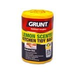 Grunt 27L Lemon Scented Kitchen Tidy Bags - 50 Pack