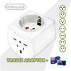 Sansai Universal Travel Adaptor 10a 240v 2400w 50hz Compatible For Uk/usa/china/japan/italy And More Other Countries Travel In A