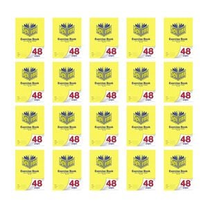 20x Spirax 105 Exercise Book A4 Notebook 48 Pages 24mm Dotted Thirds Yellow