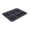 Daily Bake Silicone 6 Cup Doughnut Pan - Charcoal