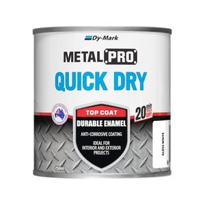 Dy-Mark 250ml White Gloss MetalPro Quick Dry