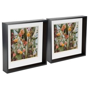 Nicola Spring 5 Piece 10 X 10 3d Shadow Deep Box Photo Frame Set - Craft Display Picture Frame With 8 X 8 Mount