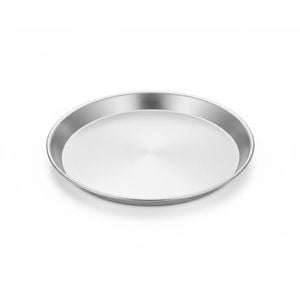 12 Stainless Steel Round Pizza Pan for Healthy Oven Baking - 2 Pack Silver