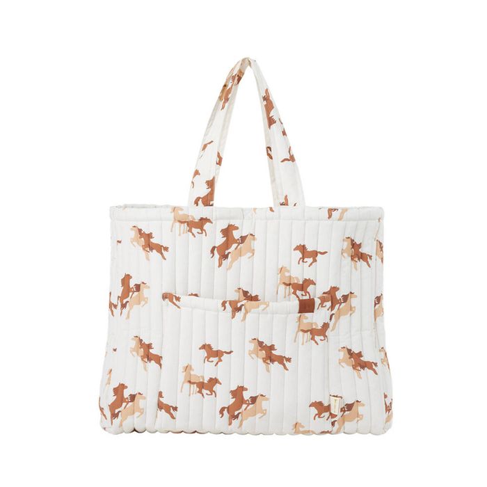 Fabelab Quilted 100% Organic Cotton Weekender Tote Bag 60cm Wild At Heart
