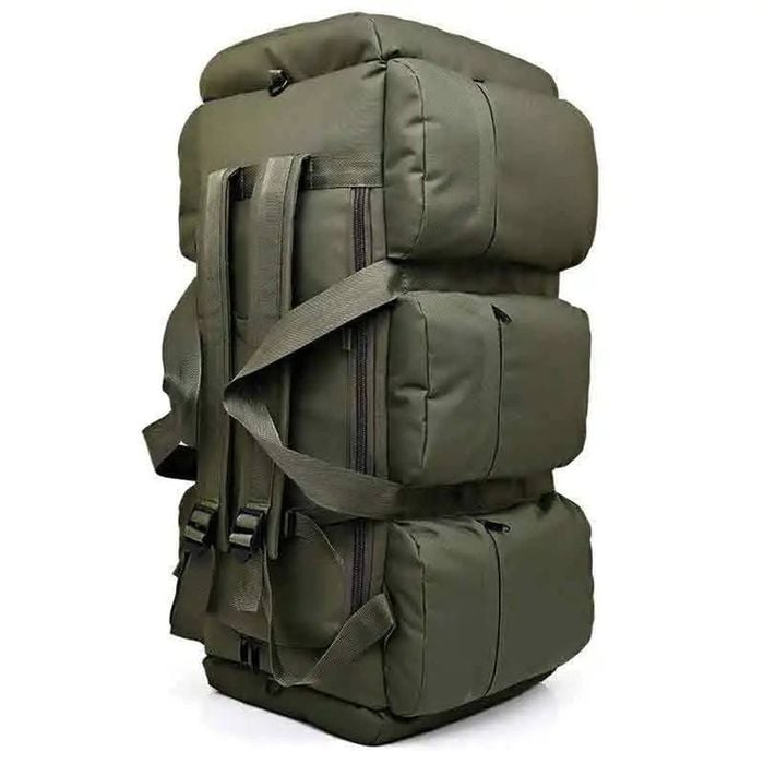 NNEOBA 100L Tactical Backpack Waterproof Camping Duffel Green
