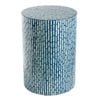 Turquoise Shell Stool Or Side Table