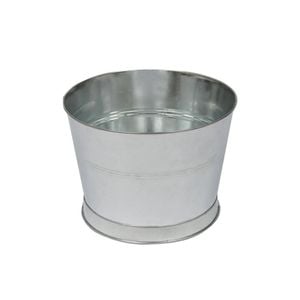 Handmade Galvanized Iron Ice Bucket - 26.5cm - Silver