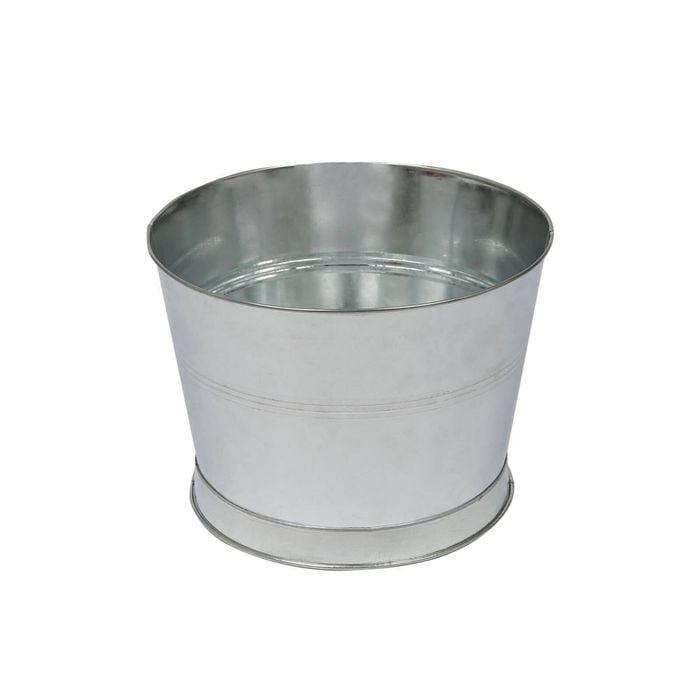 Handmade Galvanized Iron Ice Bucket - 26.5cm - Silver