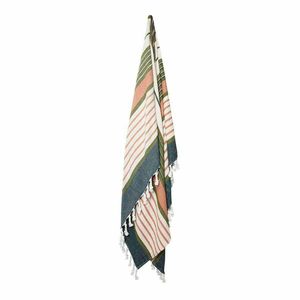 J.Elliot Zella Cotton Throw Rug Green Multi