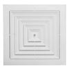 Haron 350 x 350mm White Square Plastic Ceiling Vent