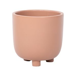 180 x 180mm Clay Small Ceramic Footed Pot