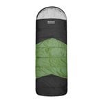 Wildtrak Bremer 220x80cm Hooded Sleeping Bag - Green/Black