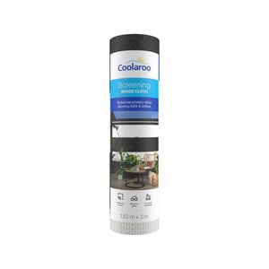 Coolaroo 1.83 x 3m Black/White Amalfi Coast Screening Shade Cloth 